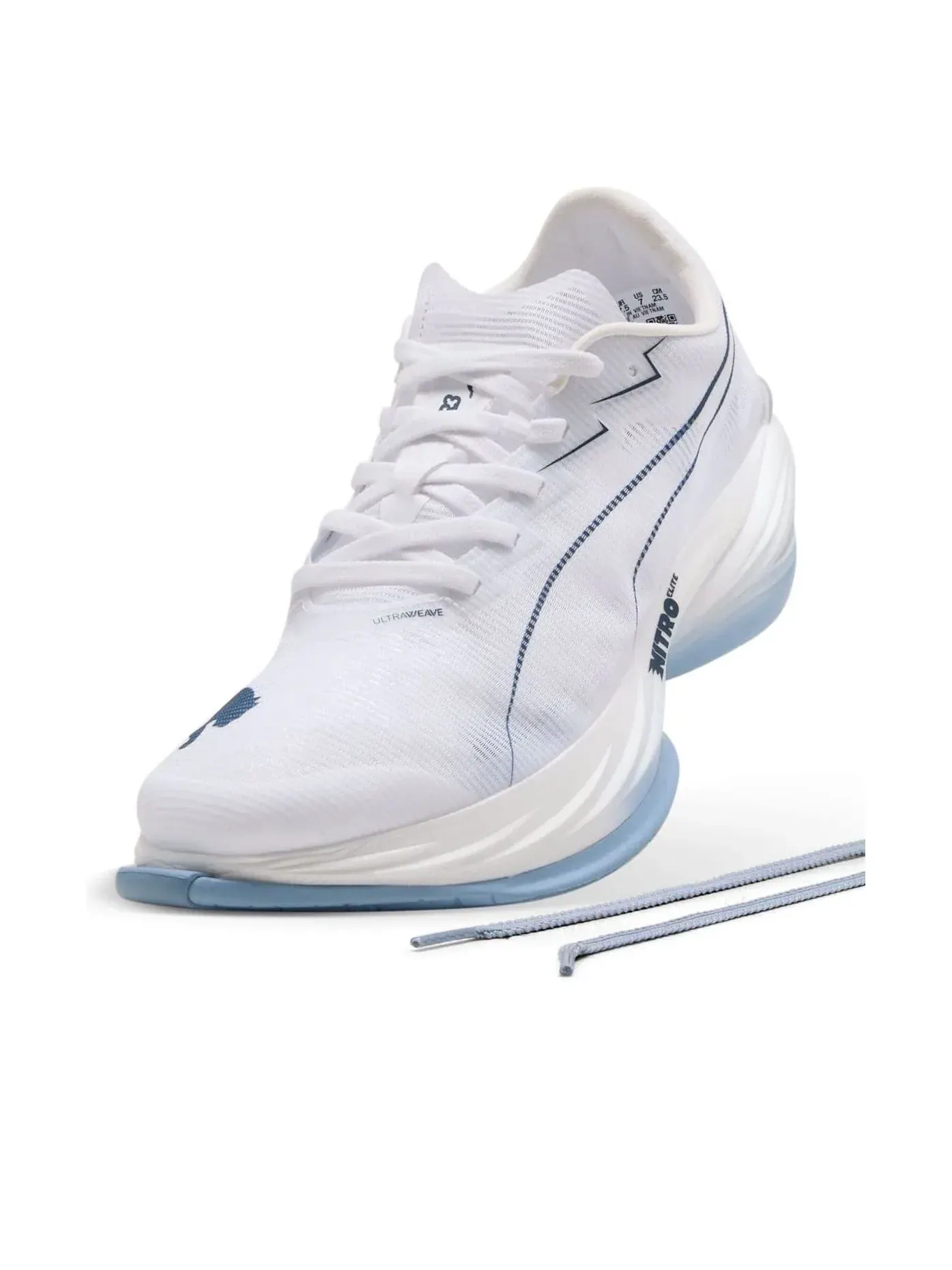 Кроссовки PUMA Fast-R Nitro Elite 3 'White Chambray Blue' 312061-11 — изображение 3 из 6, белый