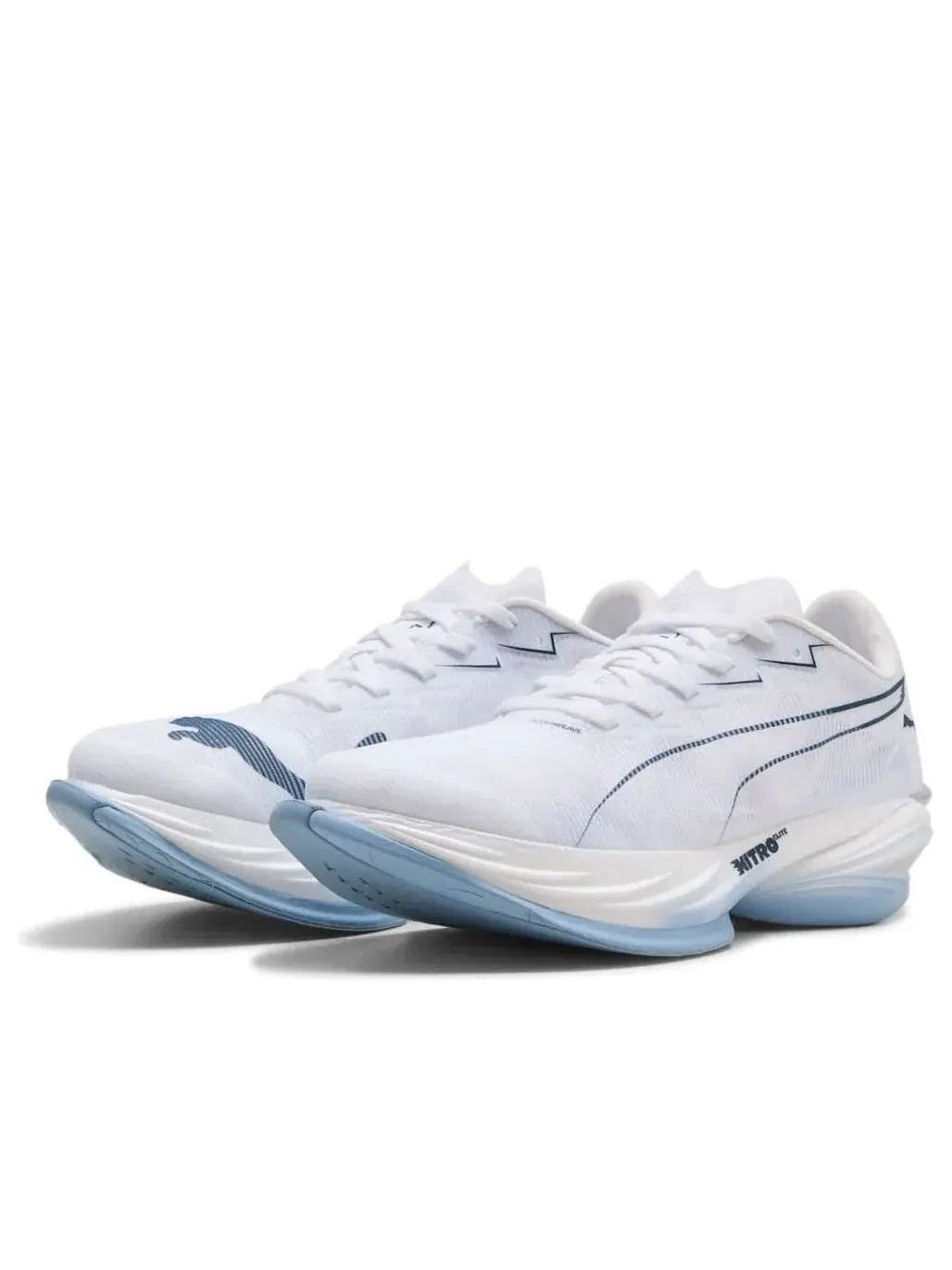 Кроссовки PUMA Fast-R Nitro Elite 3 'White Chambray Blue' 312061-11 — изображение 6 из 6, белый
