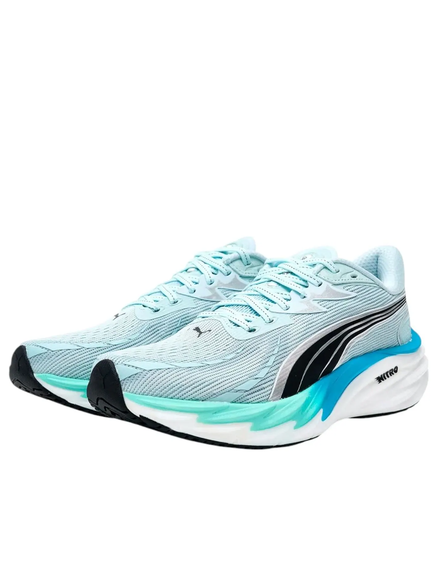 Кроссовки Puma Velocity Nitro 4 Wide 'Sea Glass Mint' — изображение 2 из 6, зеленый