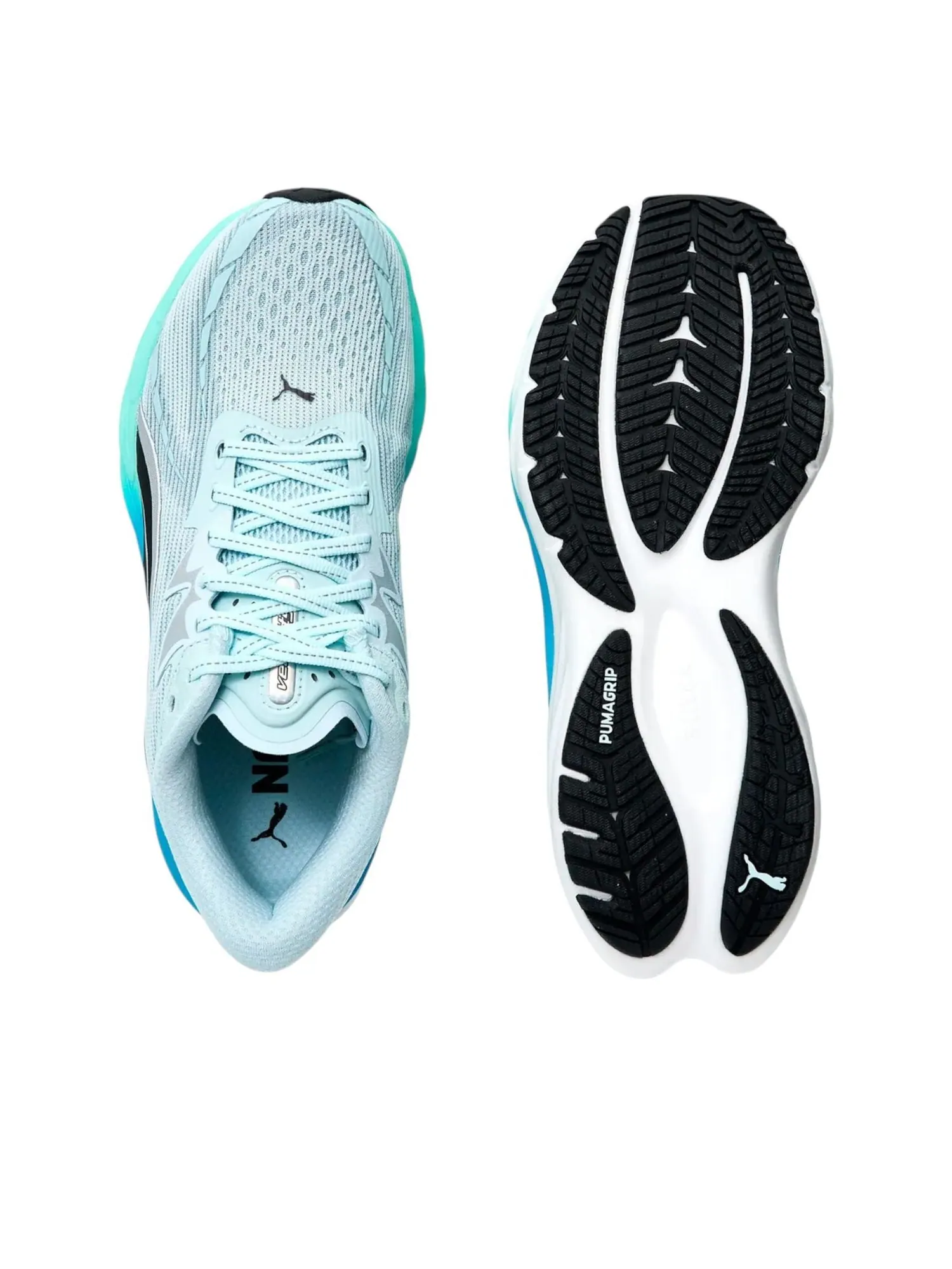 Кроссовки Puma Velocity Nitro 4 Wide 'Sea Glass Mint' — изображение 3 из 6, зеленый
