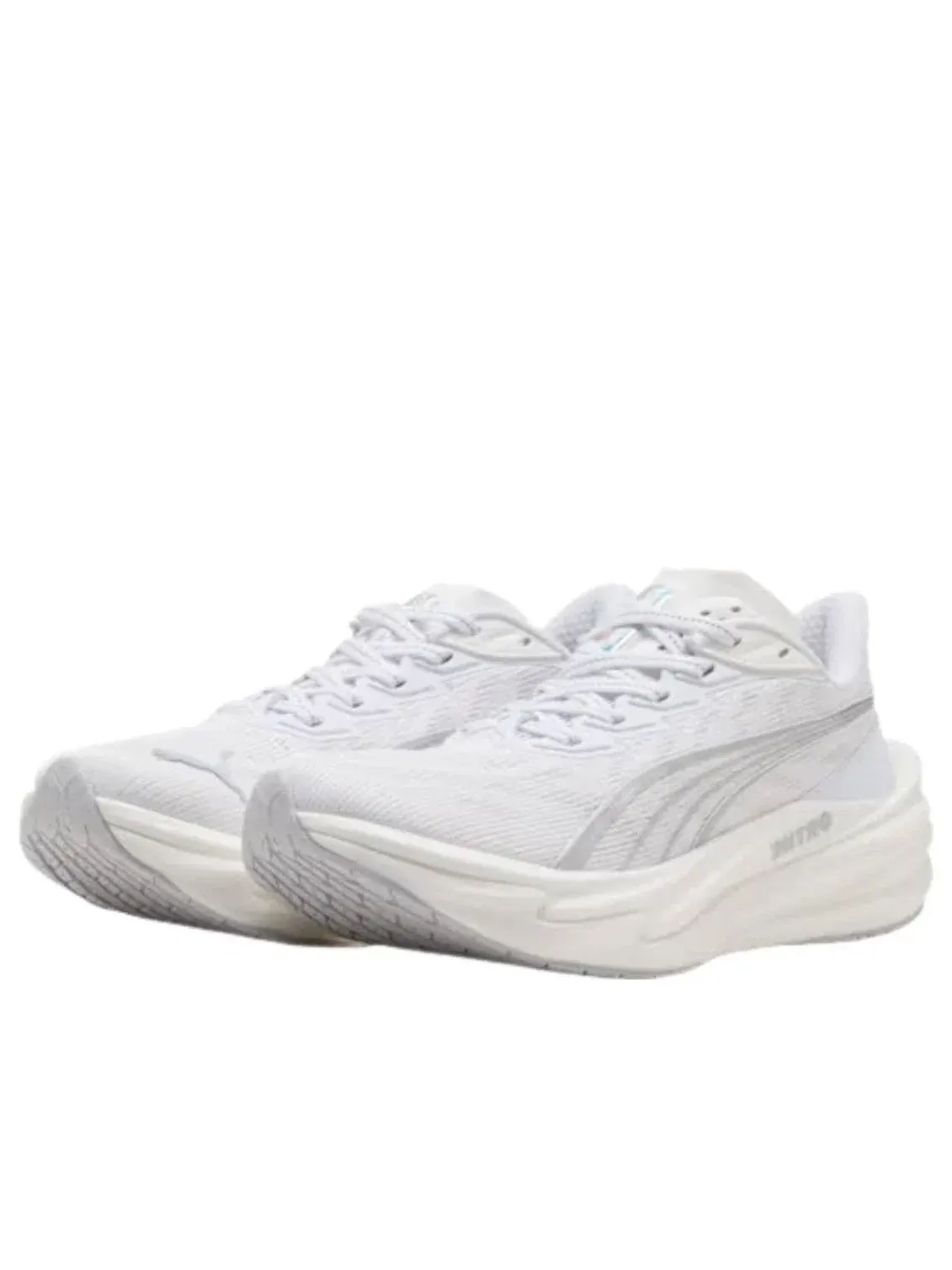 Женские кроссовки для бега с шнуровкой Deviate Nitro PUMA — изображение 2 из 5, белый