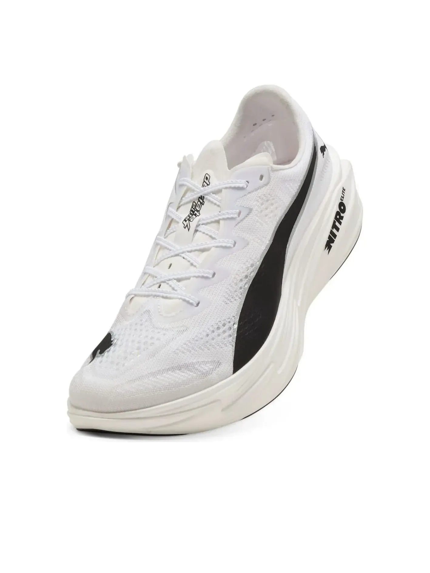 Кроссовки PUMA Deviate Nitro Elite 4 'White Black' — изображение 3 из 6, белый