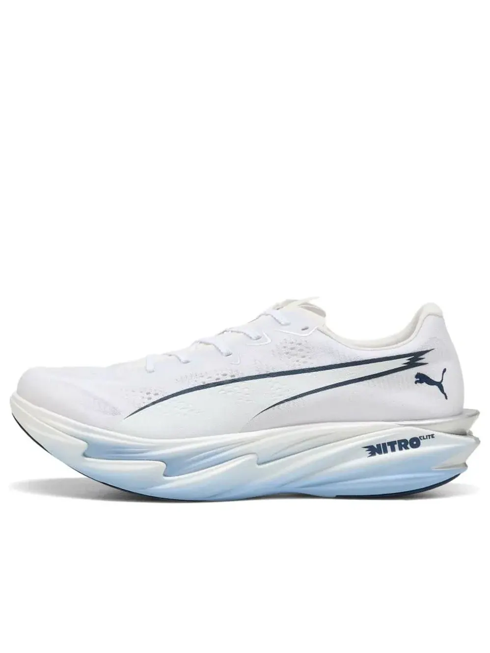 Кроссовки PUMA Deviate Nitro Elite 4 'White Persian Blue' 312127-09 — изображение 1 из 6, белый