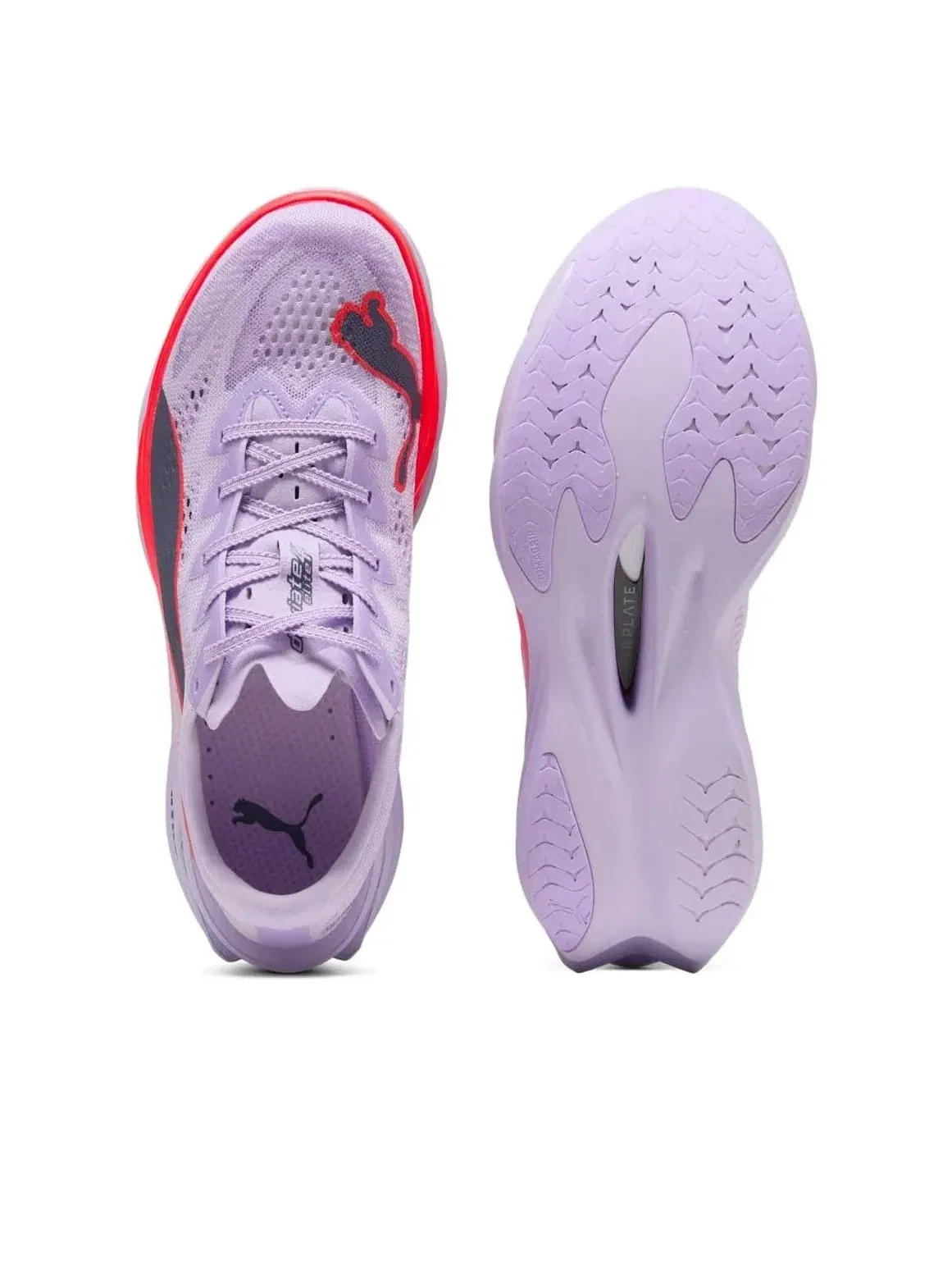 Женские кроссовки для бега с шнуровкой Puma Deviate Nitro Elite 4 — изображение 3 из 5, фиолетовый