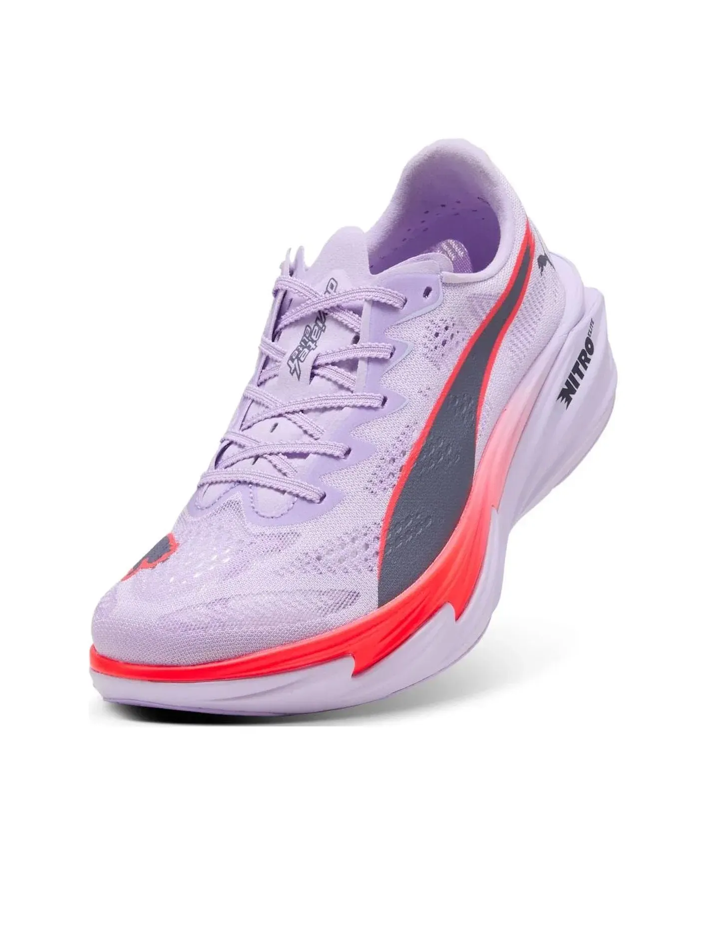 Женские кроссовки для бега с шнуровкой Puma Deviate Nitro Elite 4 — изображение 4 из 5, фиолетовый
