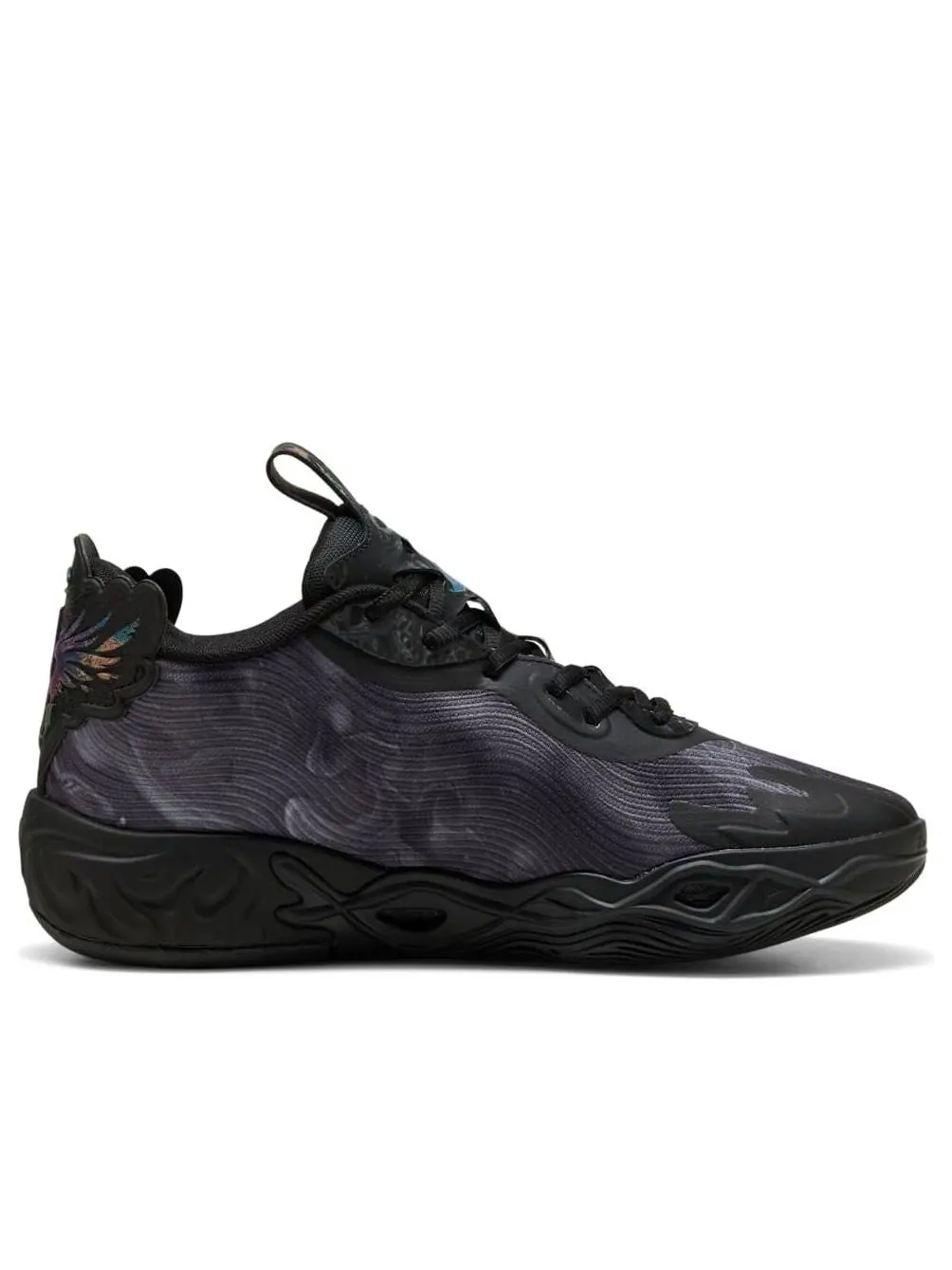 Puma LaMelo Ball MB.04 Lo Team 'Black Dark Amethyst' — изображение 2 из 6, черный/темный