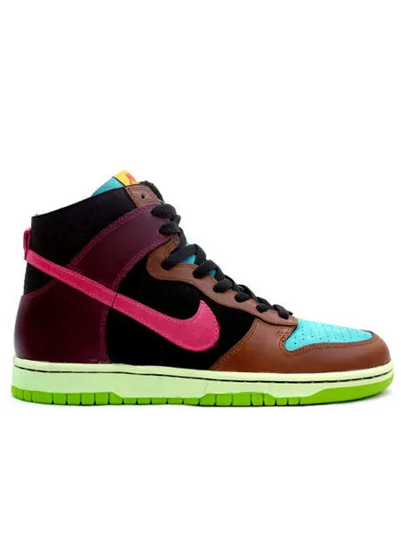 Кроссовки x undefeated dunk high nl Nike — изображение 2 из 4, черный