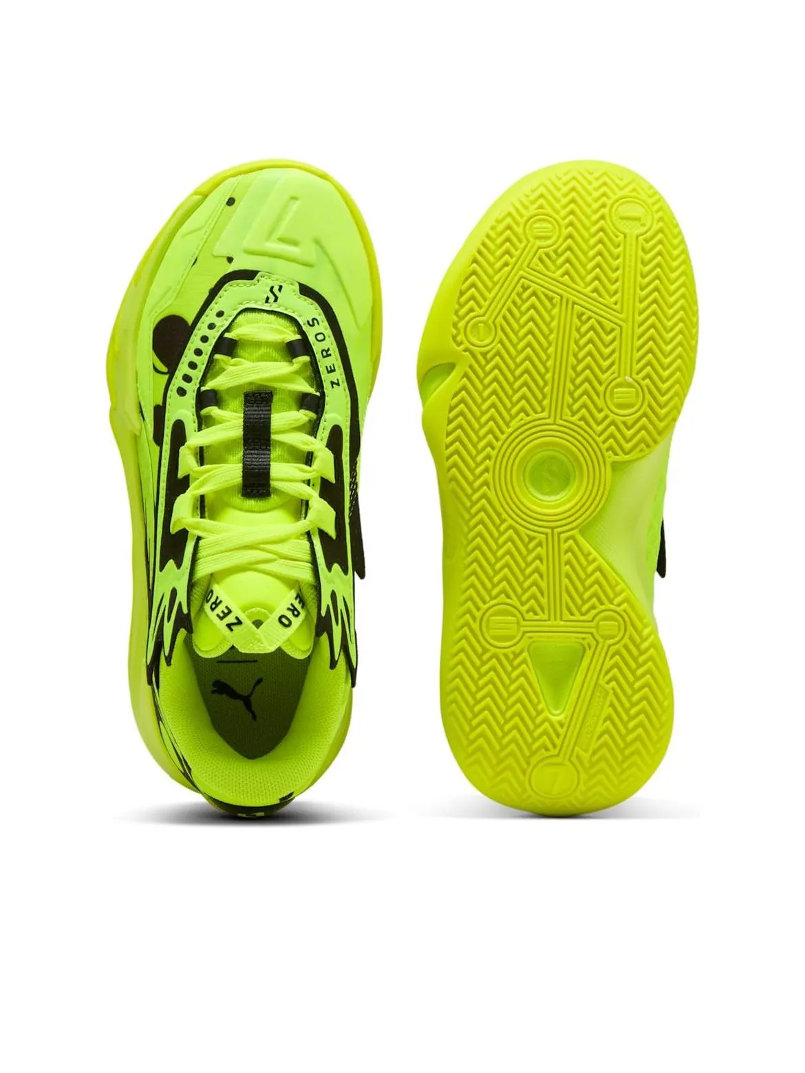 Кроссовки (GS) PUMA Scoot Zeros 2 'Yellow Alert Black' — изображение 5 из 6, желтый