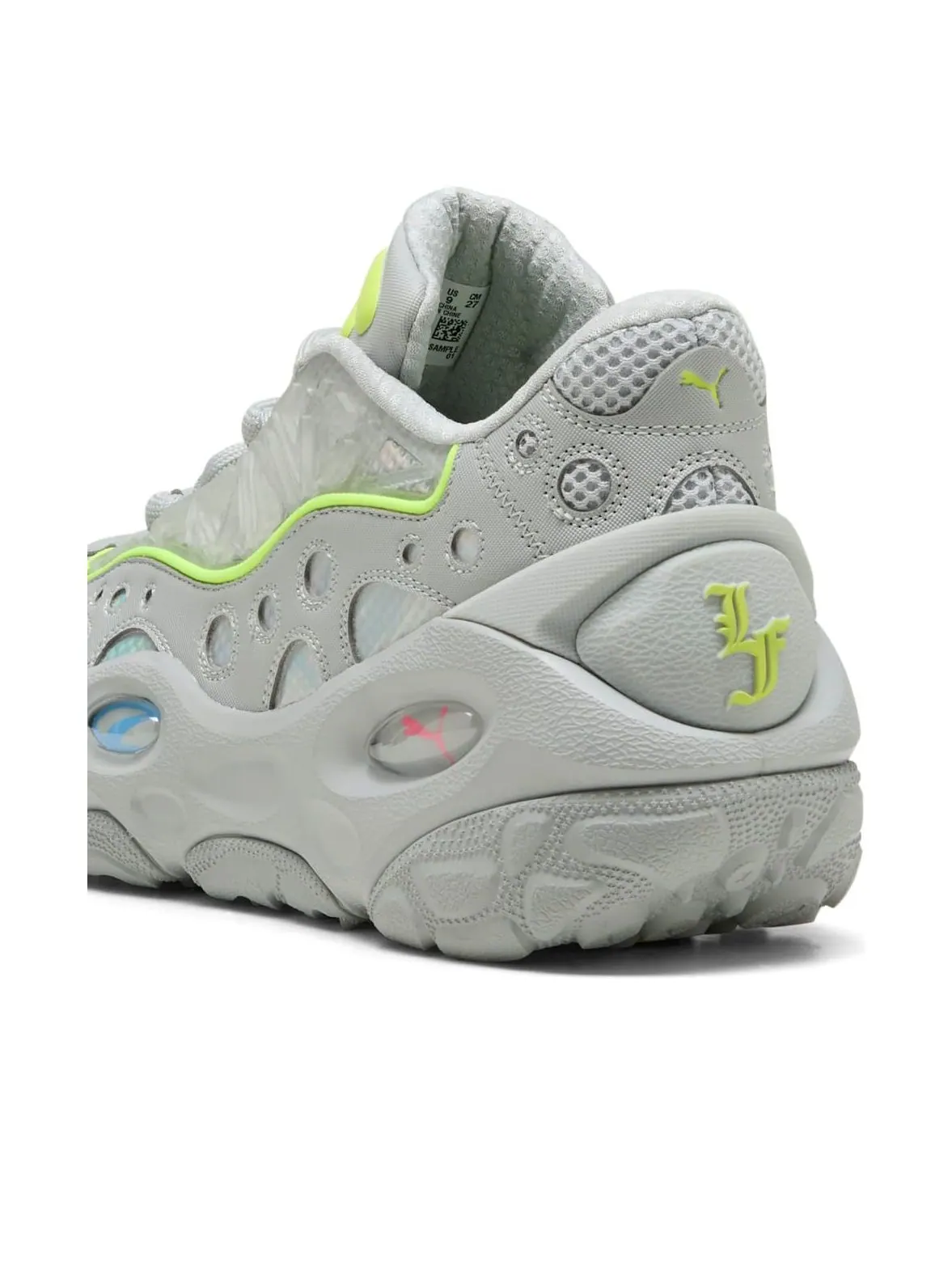 Кроссовки PUMA LaFrance RNR 'Grey Neon' — изображение 4 из 6, серый
