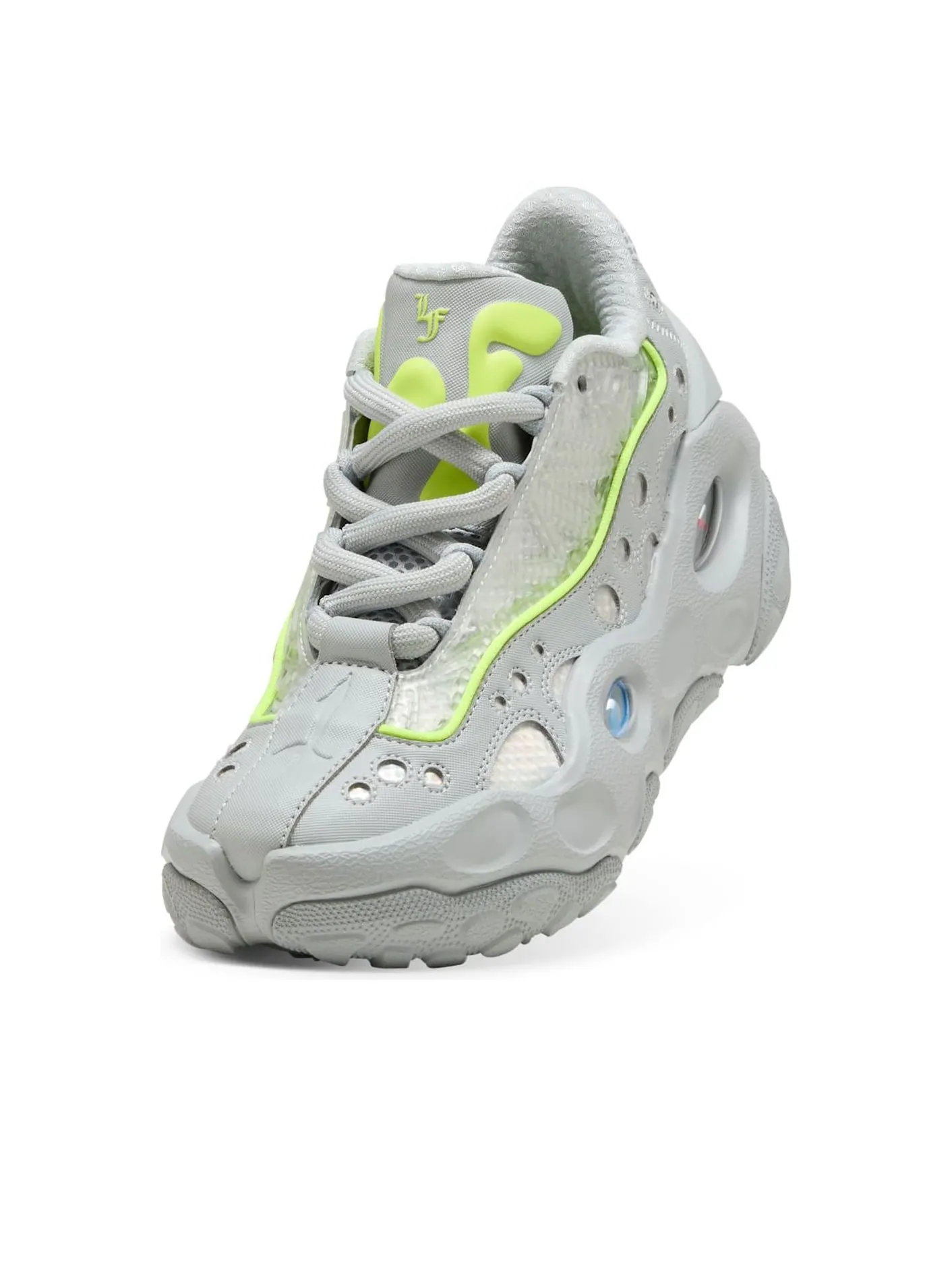 Кроссовки (GS) PUMA Puma LaMelo Ball LaFrancé RNR 'Grey Neon' — изображение 3 из 6, серый