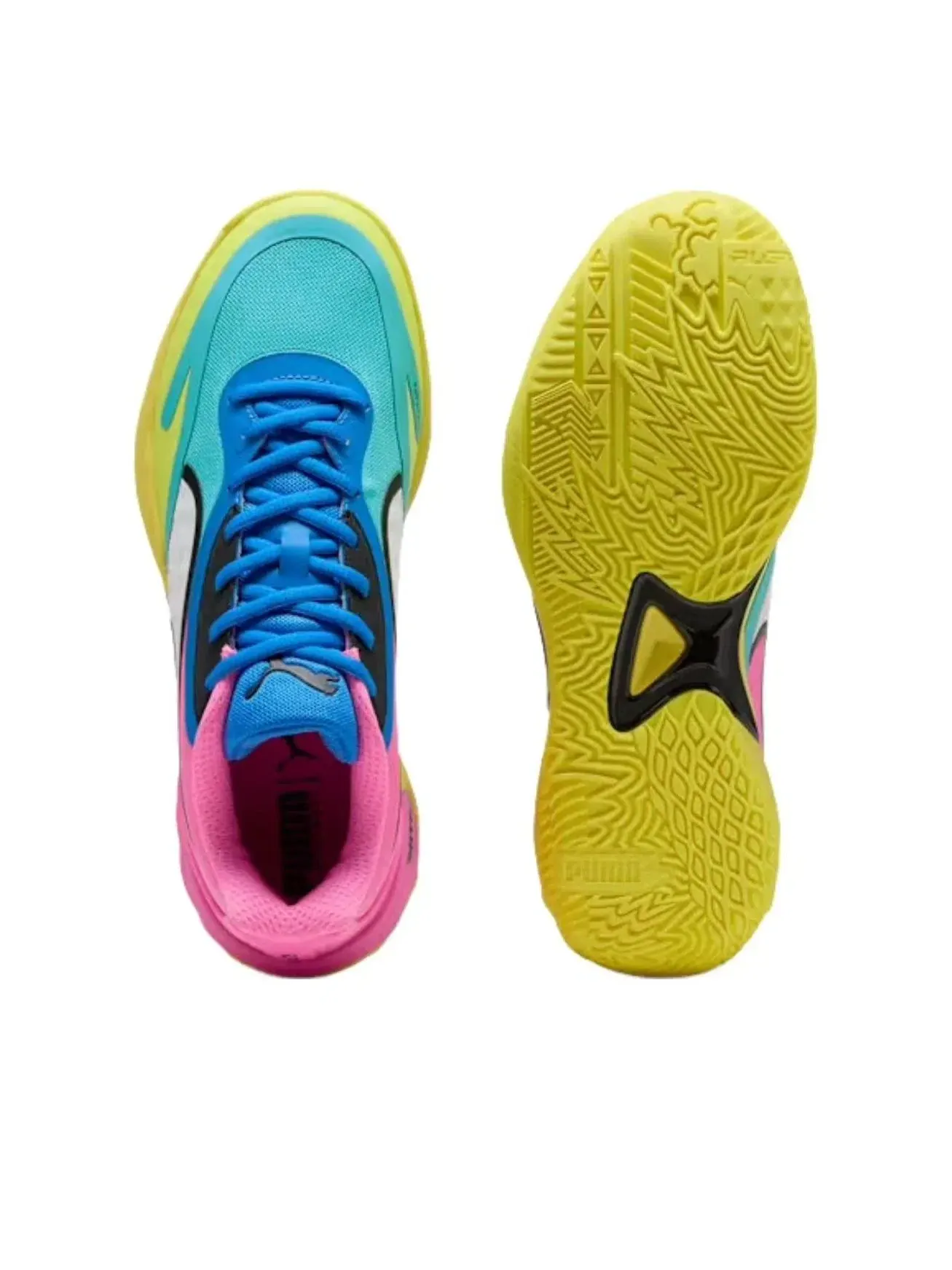 Мужские баскетбольные кроссовки с шнуровкой All-Pro PUMA — изображение 4 из 5, розовый