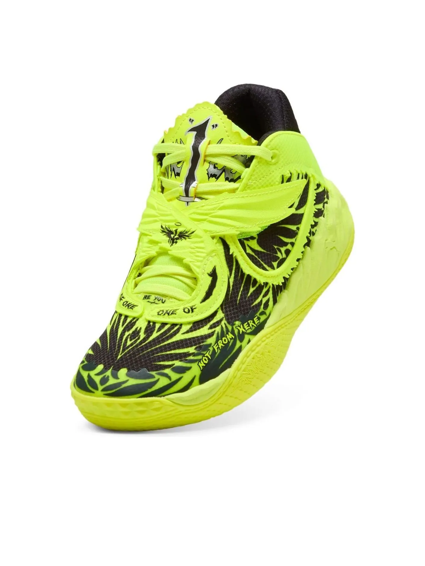 (PS) Мяч Puma x Lamelo MB.05 Voltage 'Yellow Alert' — изображение 3 из 5, желтый/черный