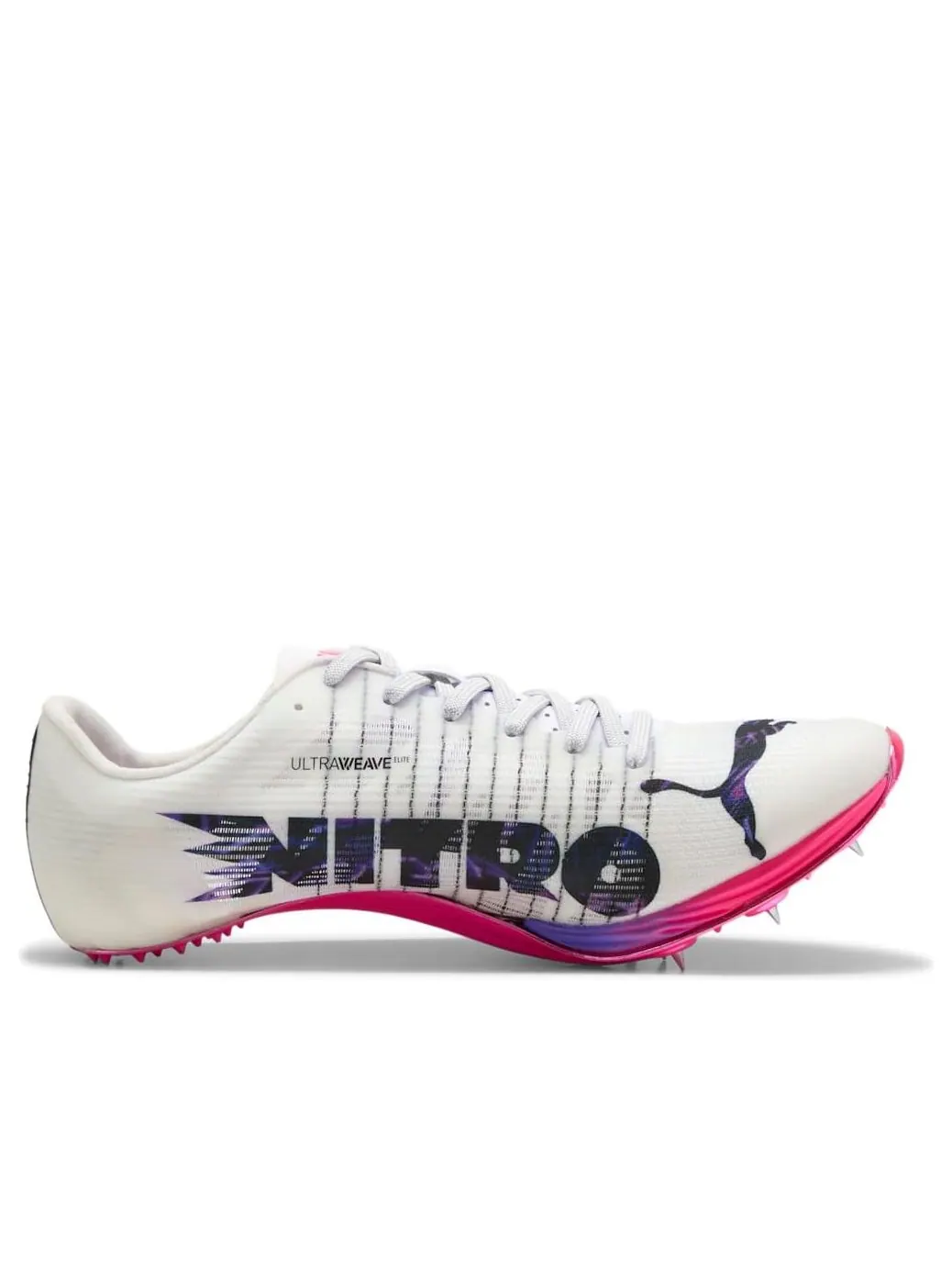 Кроссовки PUMA evoSPEED Sprint Nitro Elite 2 Digitokyo Spikes 'White Black Charm Pink' — изображение 2 из 6, белый