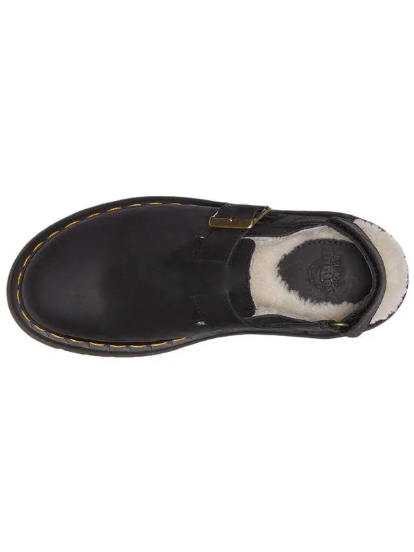 Босоножки Dr. Martens Jorge II Faux Fur Lined Nubuck Slingback Mules — изображение 3 из 4, черный