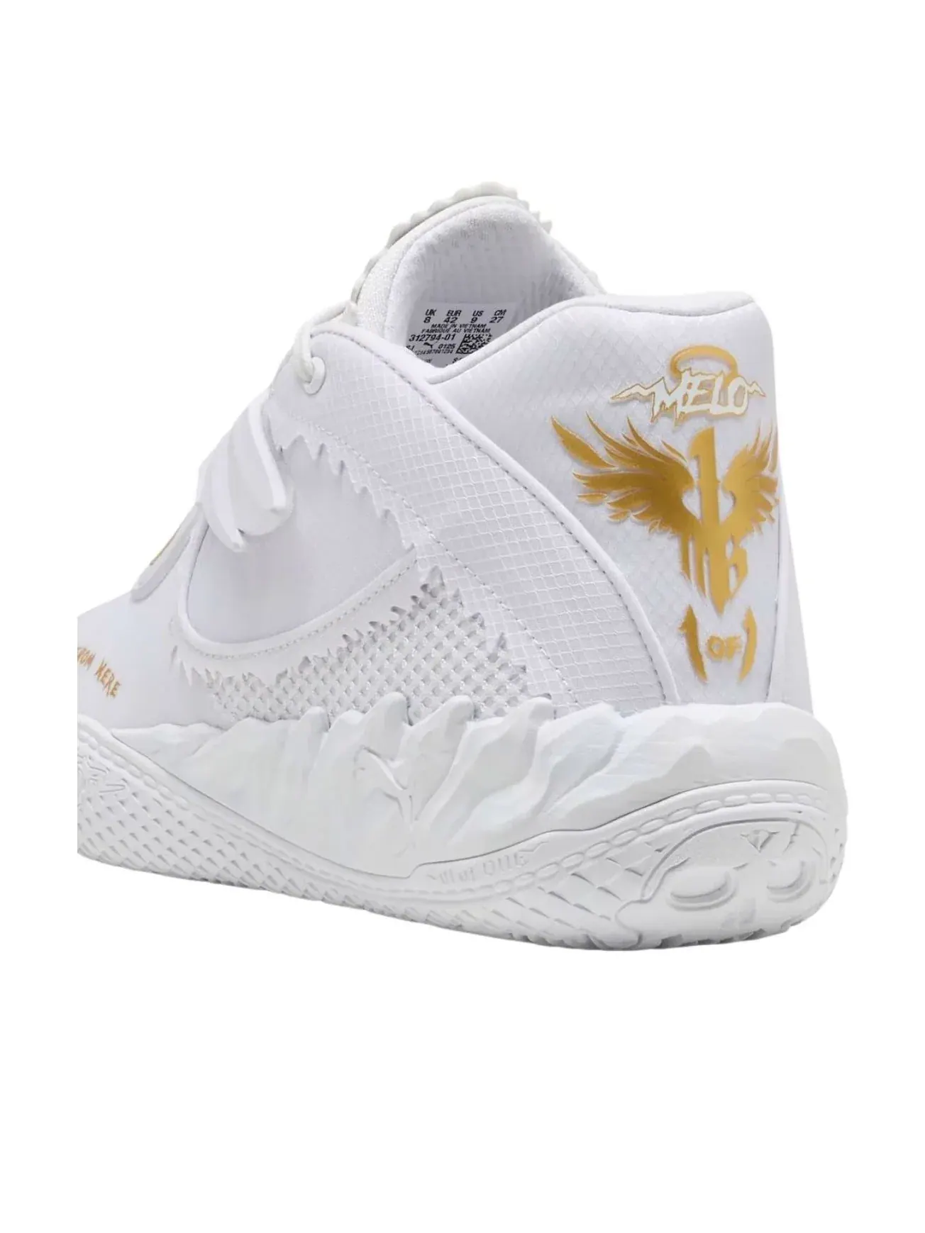 Кроссовки PUMA MB.05 'Mist' — изображение 4 из 5, белый
