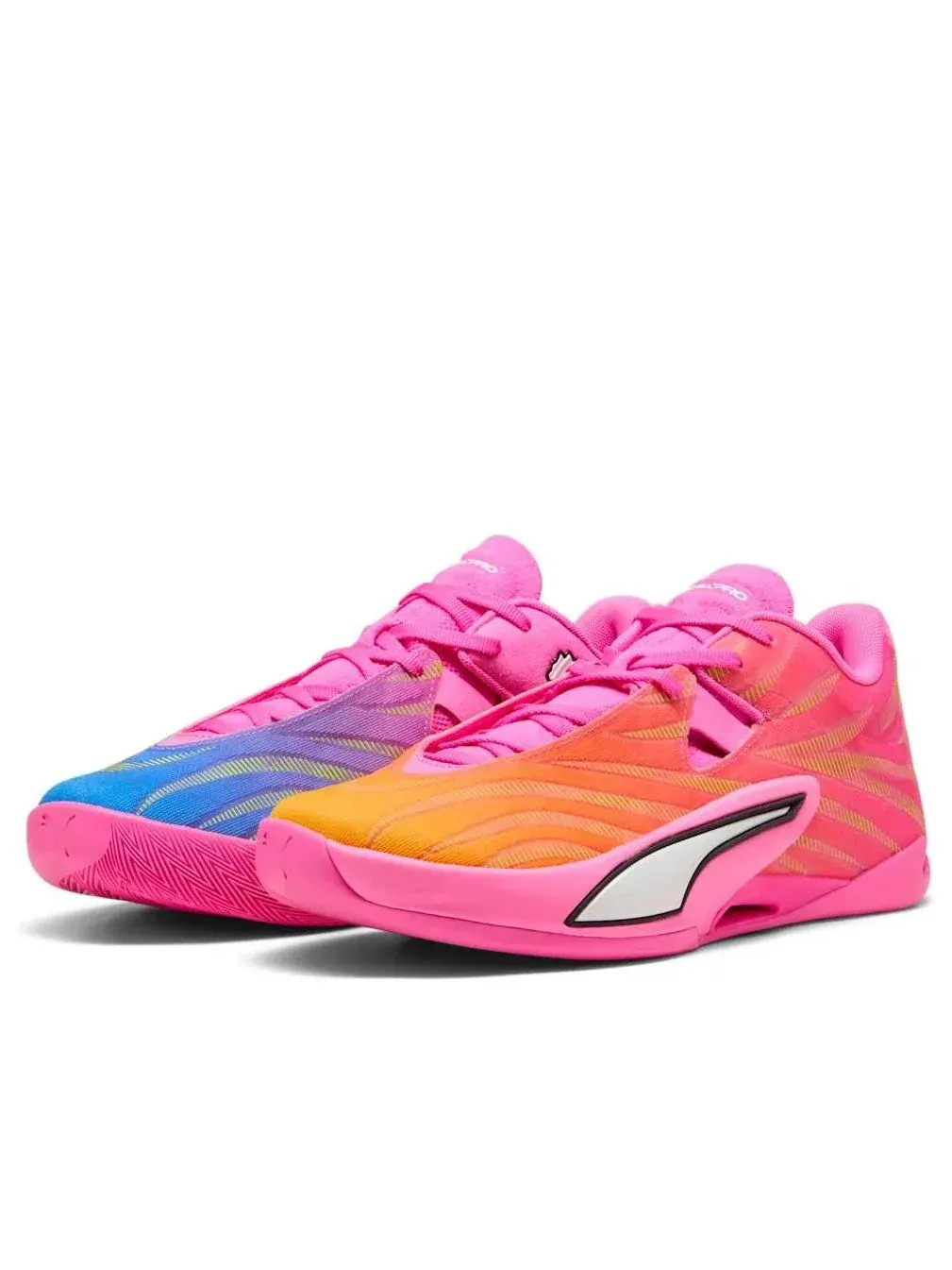 Кроссовки PUMA All-Pro NITR 2 Elite 'Poison Pink Ultra Blue Lime Squeeze' 312844-01 — изображение 2 из 6, розовый