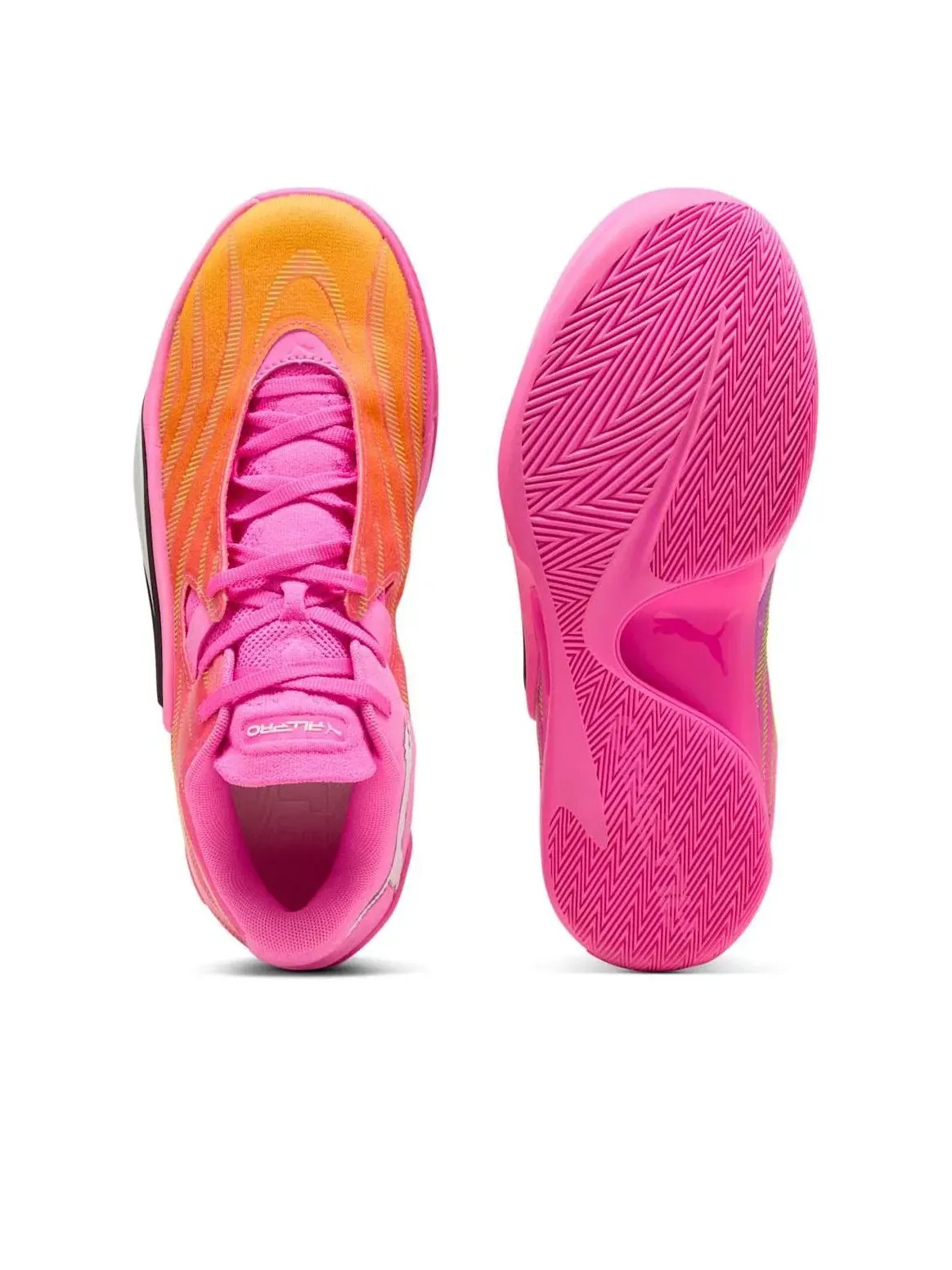 Кроссовки PUMA All-Pro NITR 2 Elite 'Poison Pink Ultra Blue Lime Squeeze' 312844-01 — изображение 3 из 6, розовый