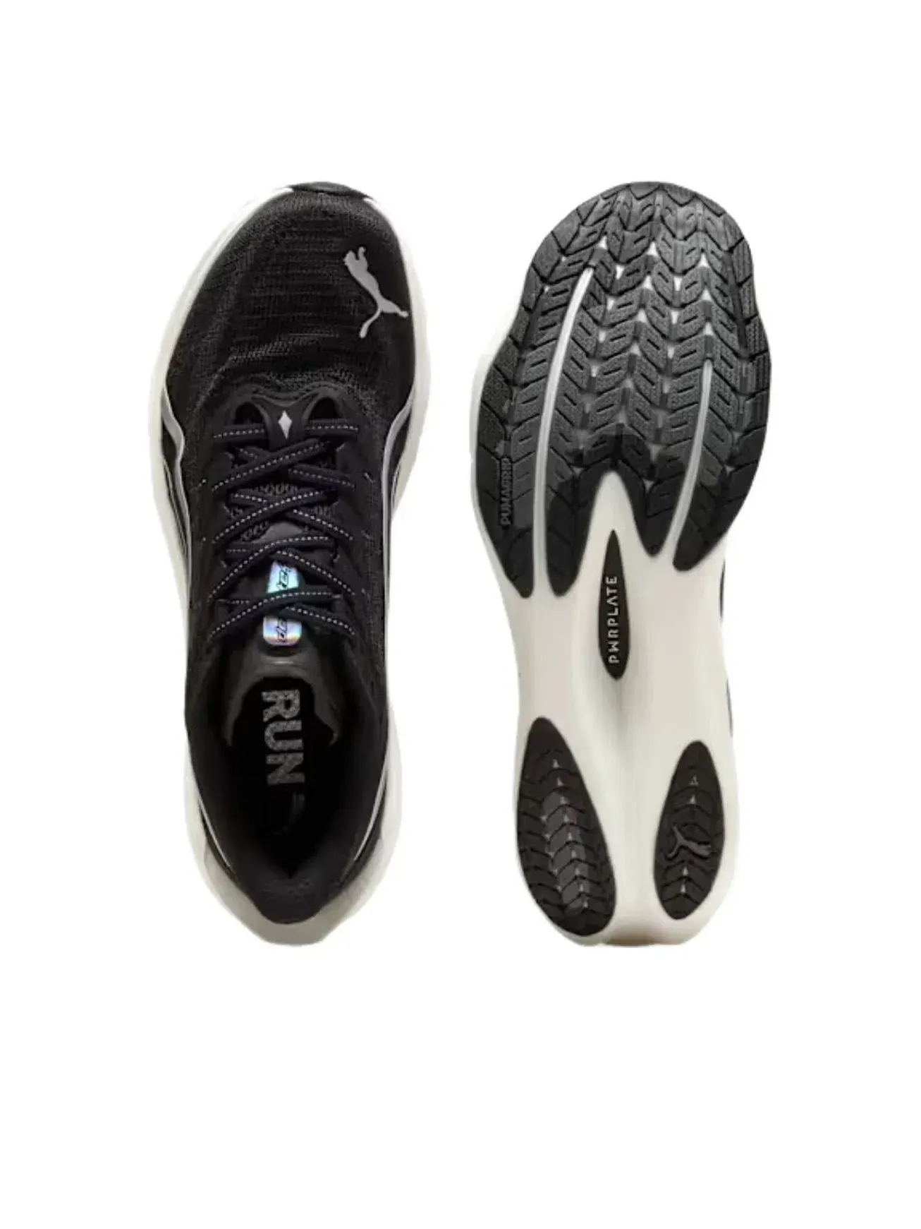 Мужские беговые кроссовки с шнуровкой Deviate Nitro 4 PUMA — изображение 3 из 5, черный