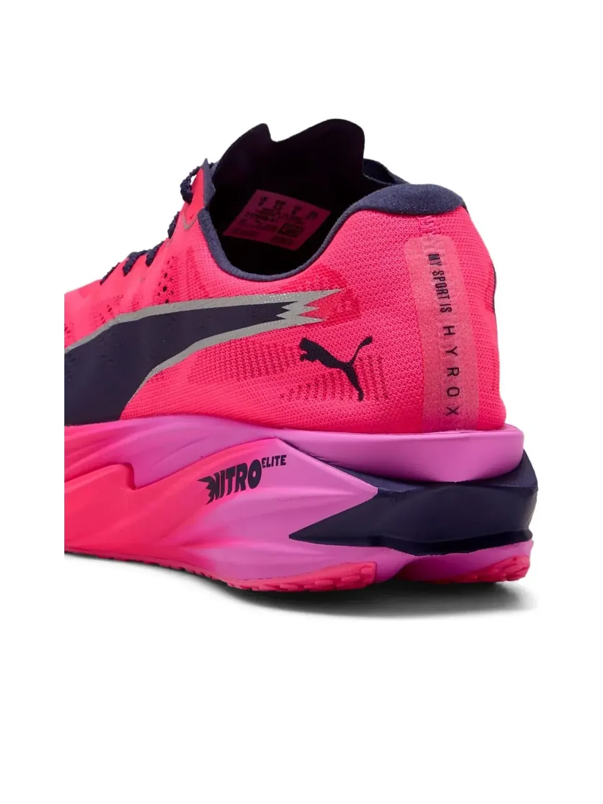 Кроссовки PUMA x HYROX Deviate Nitro Elite 4 'Pure Pink' — изображение 4 из 6, розовый