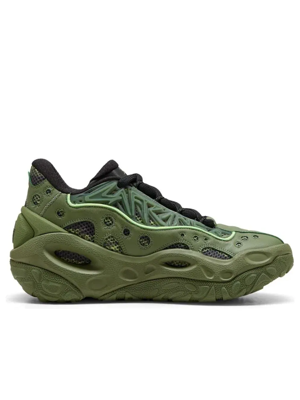 Кроссовки PUMA LaMelo Ball LaFrancé RNR 'Camo' — изображение 2 из 6, зеленый