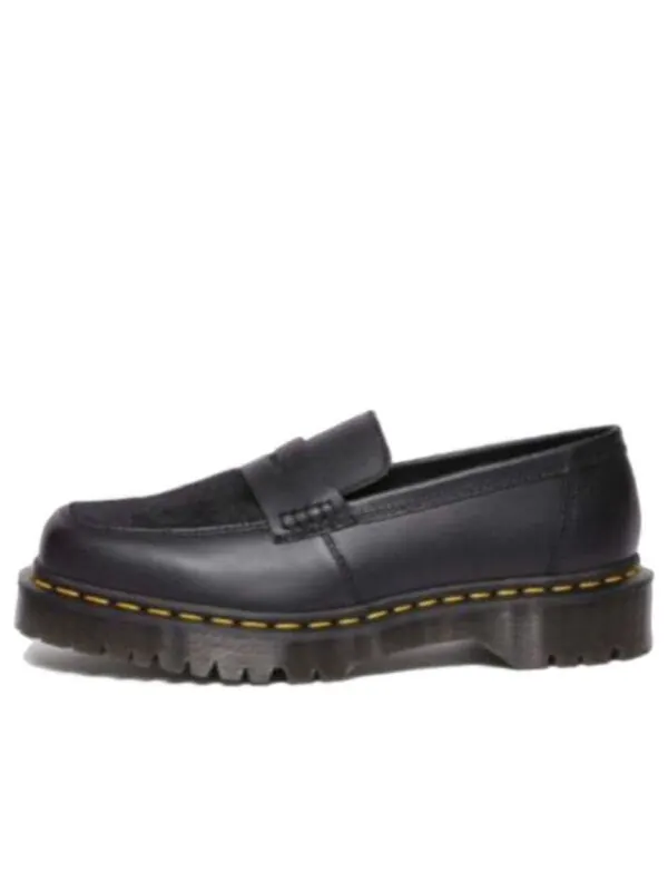 Кроссовки Dr. Martens Penton Bex Square Toe Hair-on & Leather Loafers — изображение 1 из 2, черный