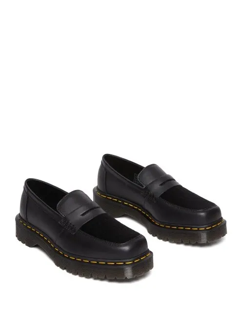 Кроссовки Dr. Martens Penton Bex Square Toe Hair-on & Leather Loafers — изображение 2 из 2, черный