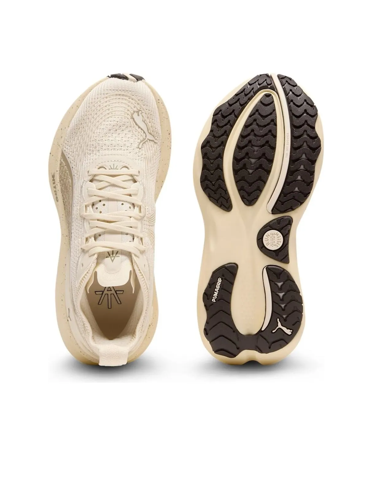 (WMNS) Puma x Alex Toussaint ForeverRun Nitro 2 'Alpine Snow Velvet Moss' — изображение 5 из 6, черный