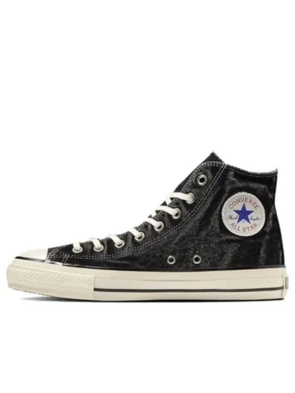 Кроссовки all star us aged denim high top 'aged black' Converse — изображение 1 из 4, черный/белый
