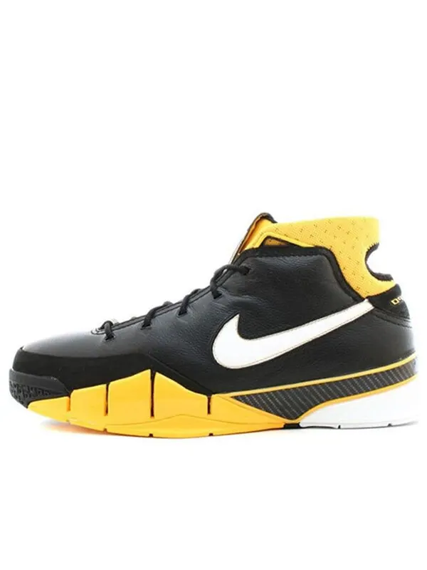 Кроссовки зум кобе 1 Nike — изображение 1 из 4, черный/желтый/белый