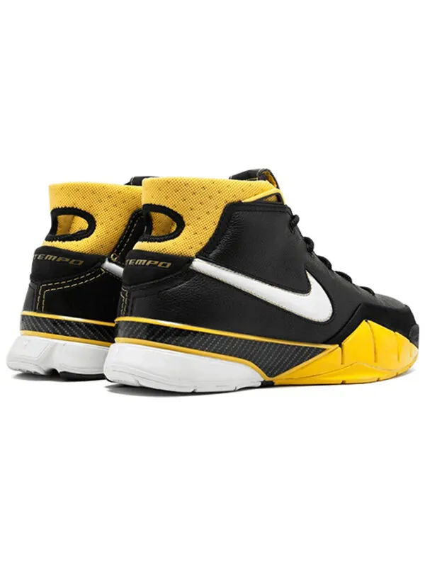 Кроссовки зум кобе 1 Nike — изображение 2 из 4, черный/желтый/белый