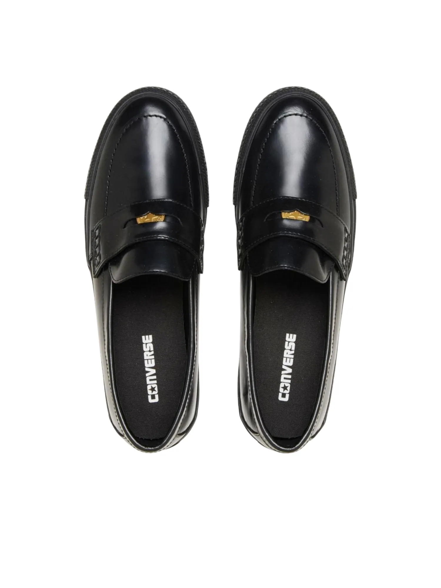 Кеды Converse All Star Coinloafer 'Black' — изображение 3 из 5, черный/золотистый