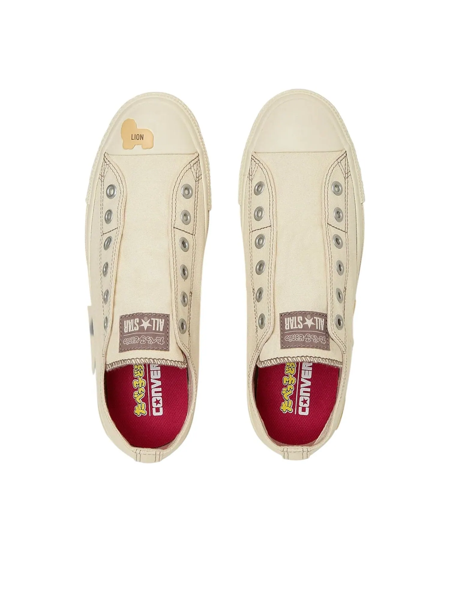 Кроссовки Converse x Tabekko Doubutsu BS Slip OX 'Off-white' — изображение 4 из 6, белый