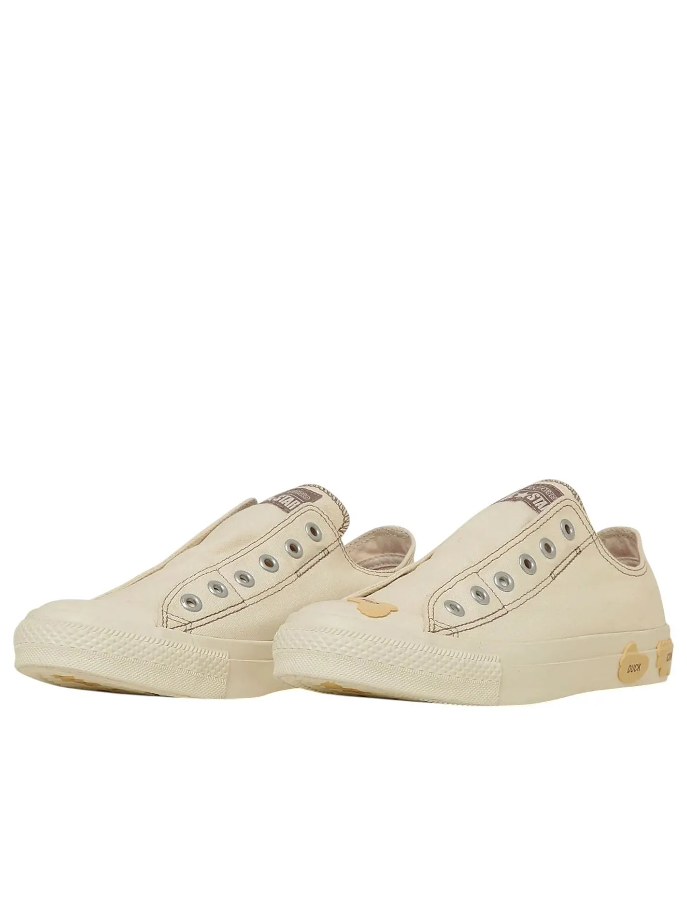 Converse x Tabekko Doubutsu BS Slip OX 'Off-white' — изображение 2 из 6, кремовый