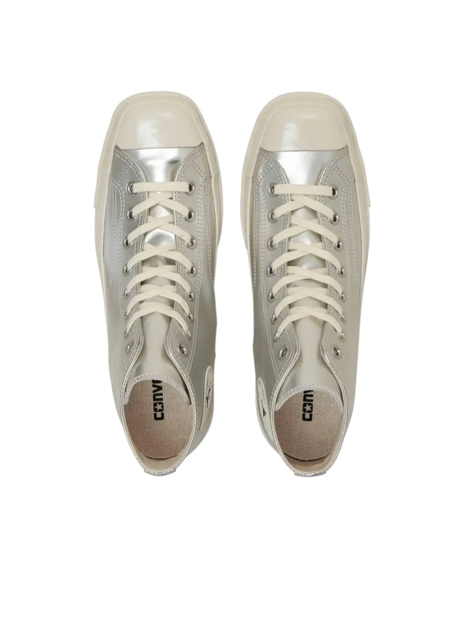 Кроссовки Converse All Star Square Toe Sv Hi 'Silver' — изображение 4 из 6, серебряный