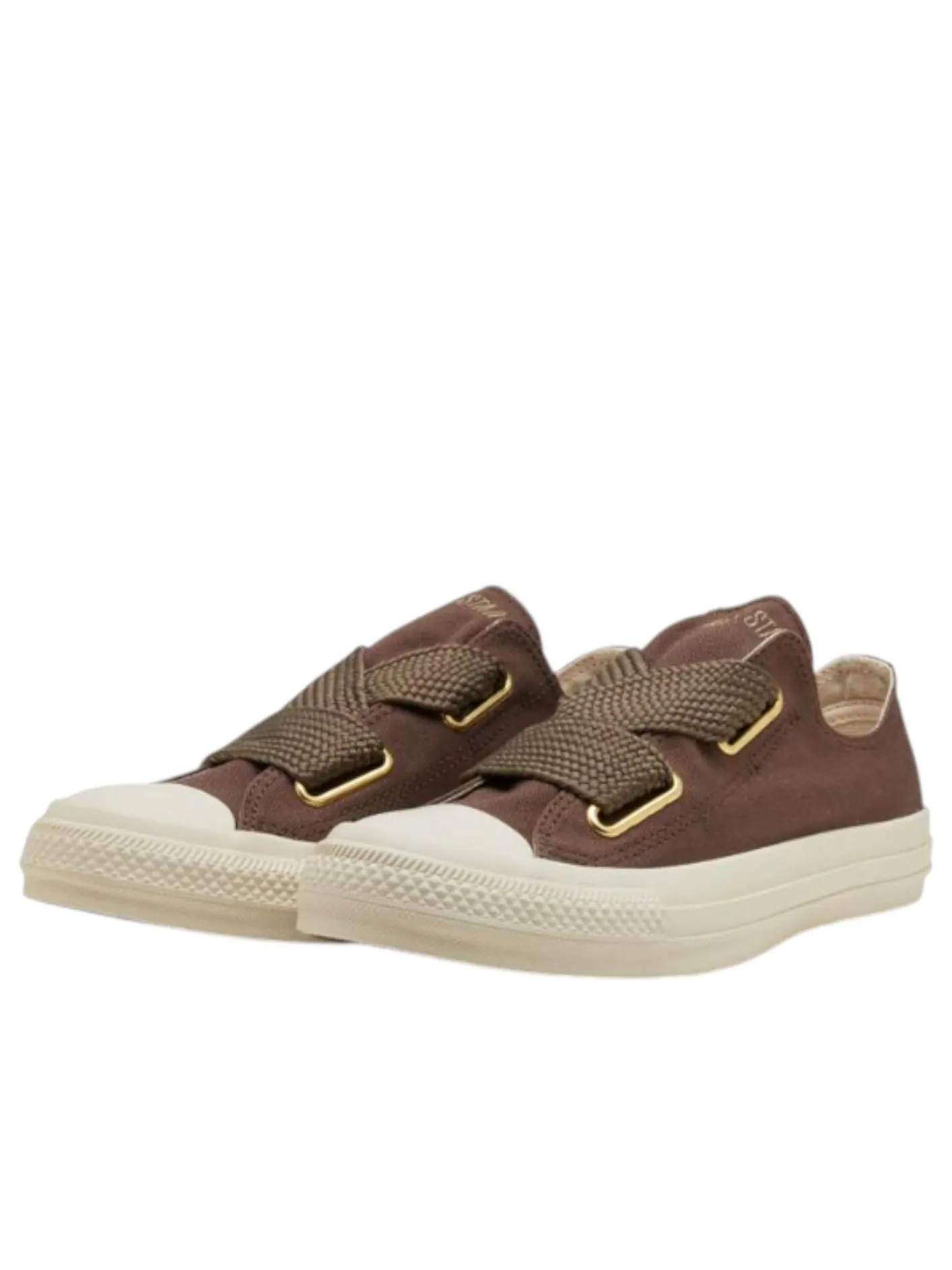Кроссовки (WMNS) Converse All Star Ribbonlace Slip OX 'Dark Taupe' — изображение 2 из 6, коричневый