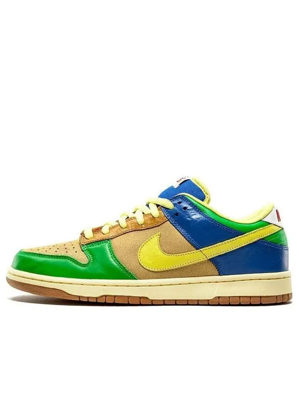 Кроссовки sb dunk low premium Nike — изображение 1 из 4, желтый/синий/зеленый
