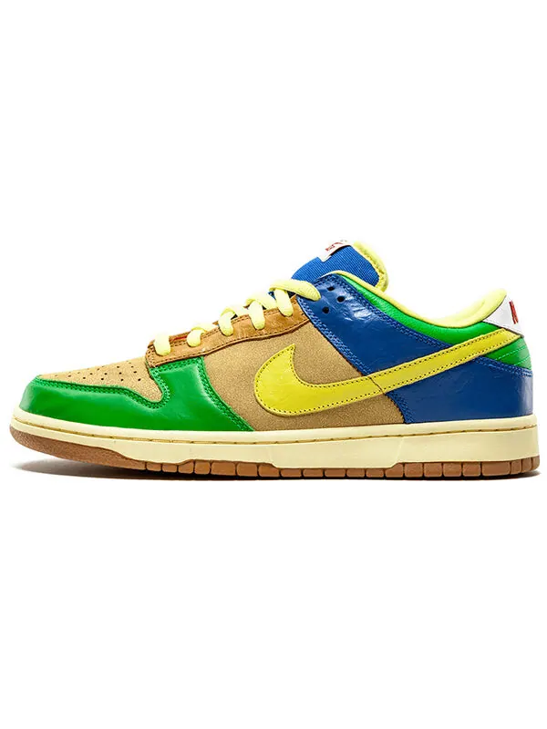 Кроссовки sb dunk low premium Nike — изображение 2 из 4, желтый/синий/зеленый