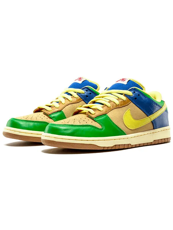 Кроссовки sb dunk low premium Nike — изображение 3 из 4, желтый/синий/зеленый