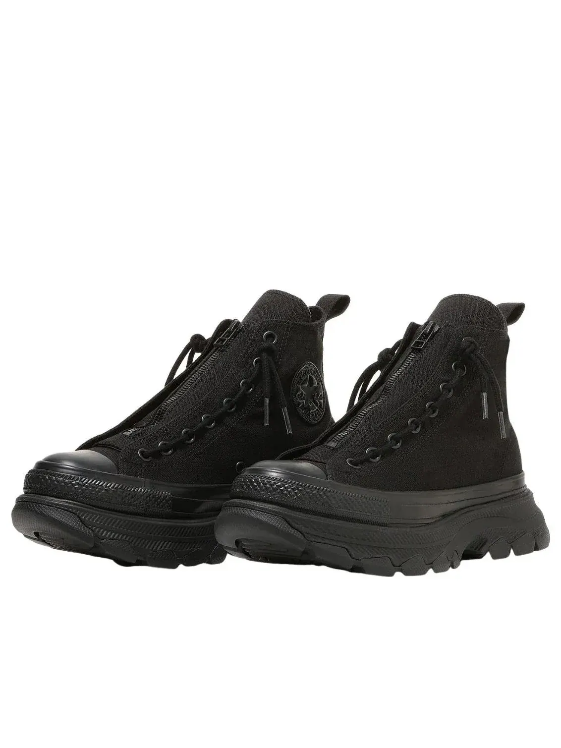 Кеды Converse All Star Trekwave Centerzip Hi 'Black Monochrome' — изображение 2 из 5, черный