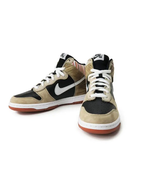 Кроссовки sb dunk high premium Nike — изображение 2 из 4, черный/коричневый