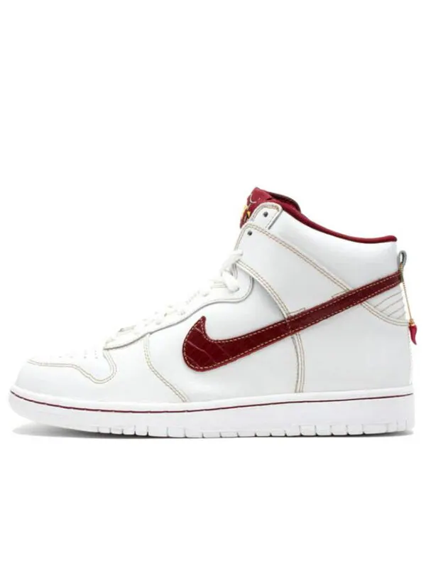 Кроссовки sb dunk high premium Nike — изображение 1 из 3, белый