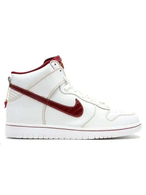 Кроссовки sb dunk high premium Nike — изображение 2 из 3, белый
