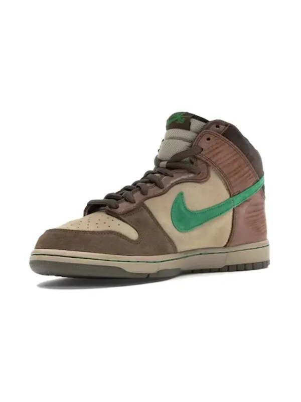 Кроссовки sb dunk high 'wood deck' Nike — изображение 2 из 3, коричневый/зеленый