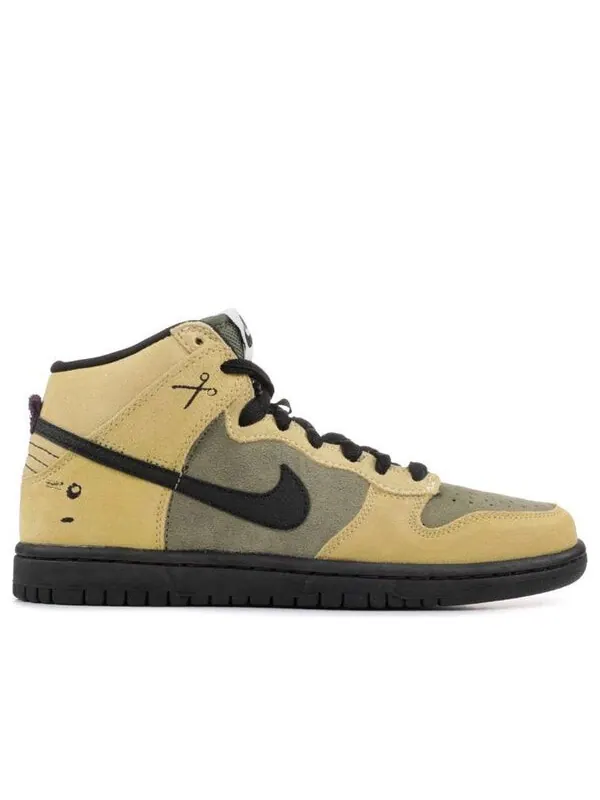 Кроссовки sb dunk high premium 'chrome ball' Nike — изображение 2 из 4, бежевый