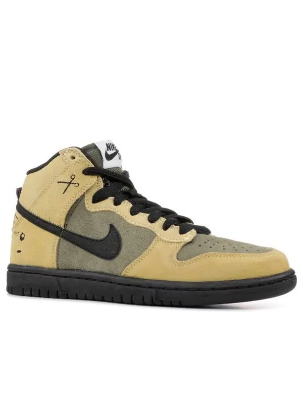 Кроссовки sb dunk high premium 'chrome ball' Nike — изображение 3 из 4, бежевый