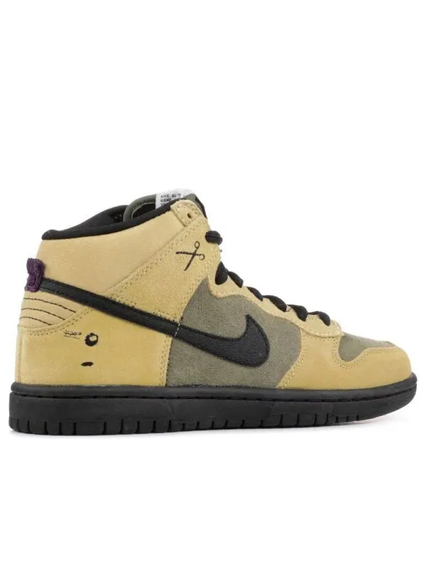 Кроссовки sb dunk high premium 'chrome ball' Nike — изображение 4 из 4, бежевый