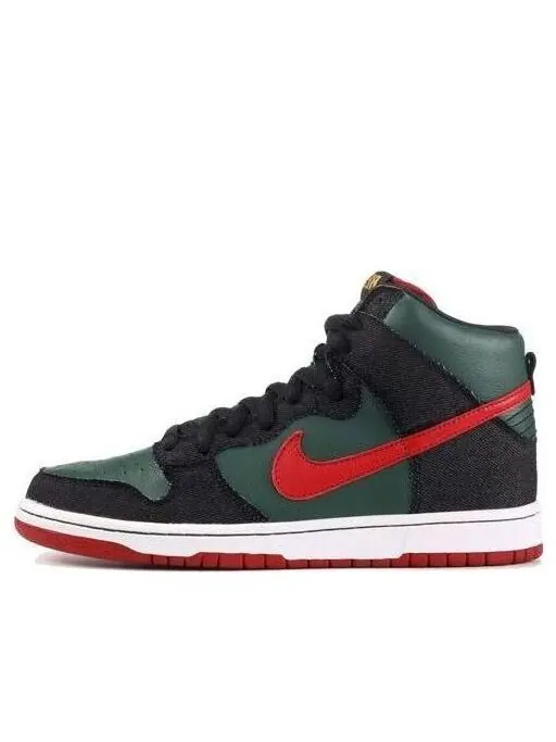 Кроссовки sb dunk high premium Nike — изображение 1 из 4, красный/зеленый
