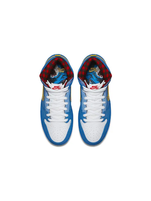 Кроссовки sb dunk high premium Nike — изображение 3 из 4, синий