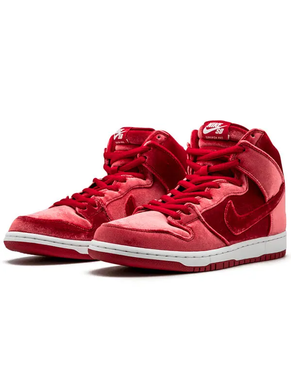 Кроссовки sb dunk высокие prm Nike — изображение 2 из 4, красный/белый/красный