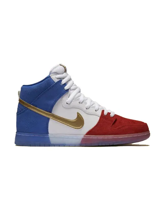Кроссовки sb dunk высокие Nike — изображение 2 из 4, красный/белый/синий